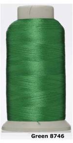 Green 8746 Embroidery Machine Thread Benang Sulam