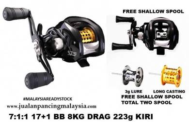 Malaysia taigek italian reel free shallow spool