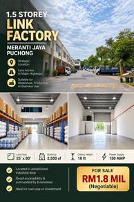 Warehouse / Factory For Sale in Puchong,SGR