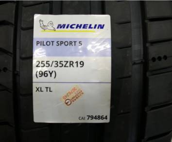 255 35 19 MICHELIN PS5 TAYAR Tyre New 2025