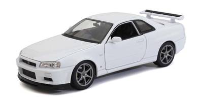 Nissan Skyline GT-R R34 1:24 Model Car - White
