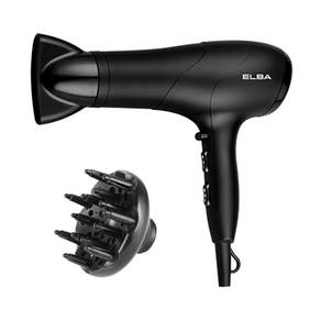 ELBA Hair Dryer with Big Diffuser EHDG2037BK