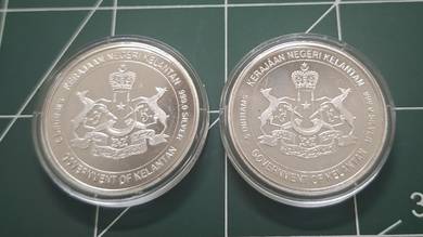 2 keping 5 Dirham Syiling Perak