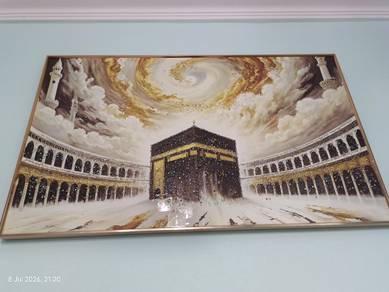 Frame Kaabah 5D ada Batu² Crystal