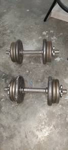 Rod angkat berat dan dumb bell