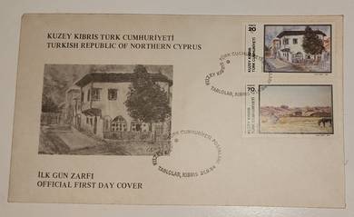 FDC Stamp Turkish Cyprus 1984 - Painting
