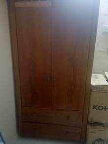 almari baju kayu jati 