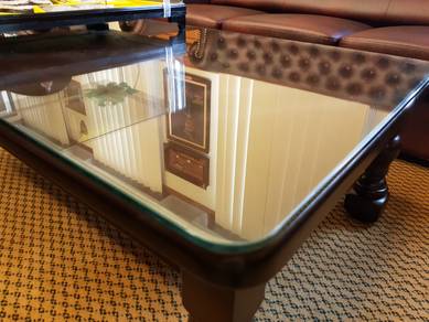 TABLE GLASS COVER l pasang kaca alas meja anda l