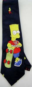 The Simpsons Bart Skateboard Game Sport Neck Tie