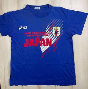 Asics Vintage Japan Blue Fan Tee #BV Used