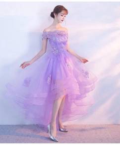 Purple evening wedding bridal dress gown RBP1362