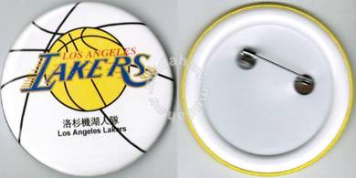 NBA Basketball Los Angeles Lakers Button Badge
