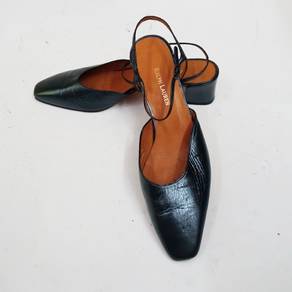 Ralph Lauren ankle strap block heel size 8