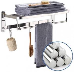 Foldable Stainles Steel Towel Bathroom Rack Hanger