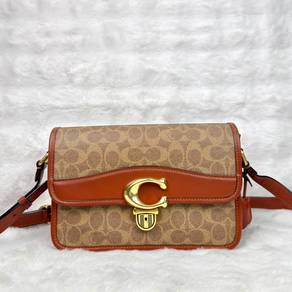 Coach Studio Signature Canvas Red Crossbody Bag