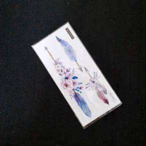 Temporary tattoo sticker aztec feather