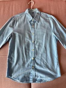 Men light blue formal shirt