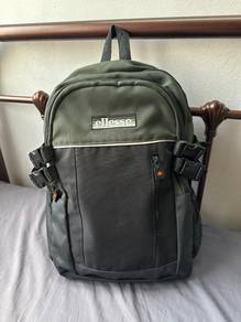Ellesse Tracio Backpack – Black / Khaki Green