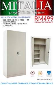 Quality Metal Wardrobe | Almari Baju Besi Murah 