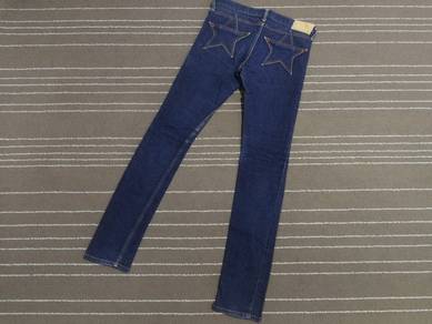 x girl star pocket LOW rise japan skinny w31