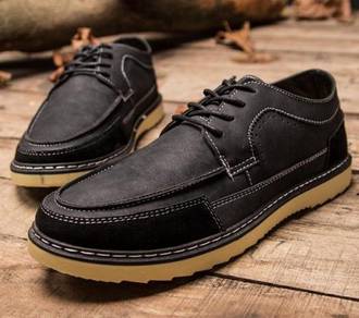 F0238 Black Tooling Dock Business Man Kasut Shoes