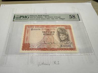 1976-1981 Malaysia Old Banknote 3rd Series RM 10 I