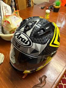 Arai Signet-X Dyno Yellow Full Face Helmet + Cover