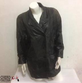 CRFT1274 nigu Milan leather winter long Jacket coa