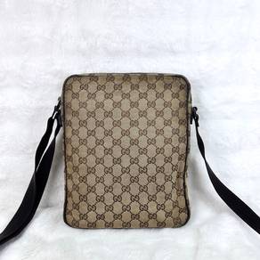 Gucci GG Canvas Small Brown Crossbody Bag 92551