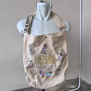 Disney Mickey and Minnie Mouse canvas tote bag