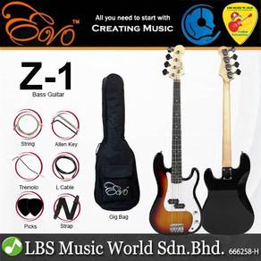 Evo Z-1 4 String Precision Bass Guitar Rosewood Fi