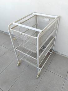 IKEA ALGOT 3-Tier Mesh Storage Cart Trolley White