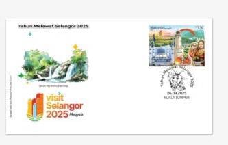 First Day Cover Visit Selangor Malaysia 2025
