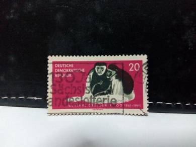 1961 Germany Stamp, Zoo