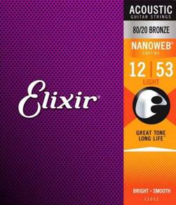 Elixir String Acoustic String Nanoweb Gauge 12