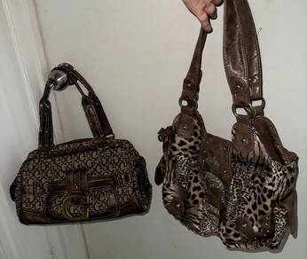 preloved leopard printed angelkiss bag!!