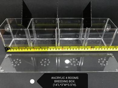 Acrylic Small Fish Breeding Box Aquarium Tank Ikan
