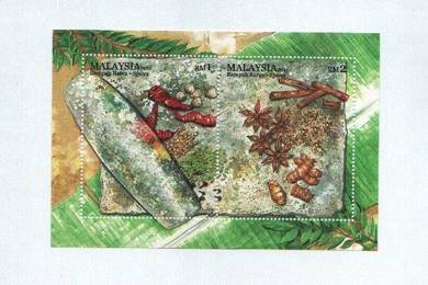 Miniature Sheet Spices Malaysia 2011
