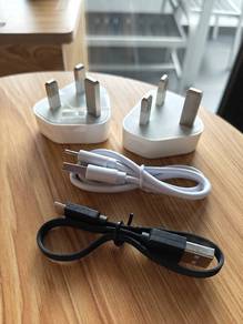 Charging usb adapters + 2 cables (Like new)