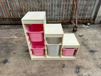 (IKEA) Rack Cabinet Storage Combination Boxes Tray