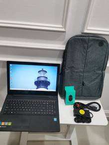 Lenovo Laptop with Backpack, Charger, and Mouse