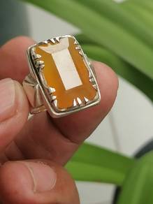 cincin perak925 batu permata yakut asli 