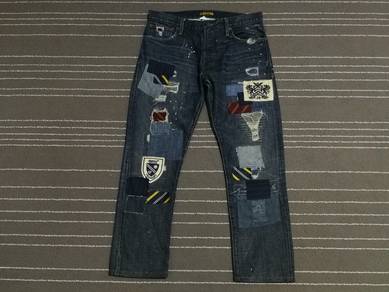 Ralph Lauren RUGBY patchwork vintage slim W34