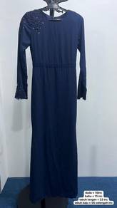 Navy Blue Long Sleeve Dress