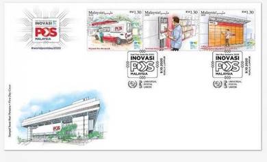First Day Cover World Post Day Malaysia 202077