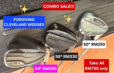 FORGIVING Cleveland Wedges (50*, 54* & 58*)
