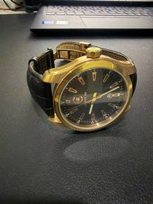Cerruti 1881 Gold Tone Black Dial Watch
