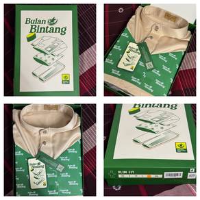 Baju Melayu Bulan Bintang XL Champagne 2026