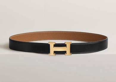New Hermes Reversible Belt with H Buckle 32mm