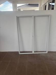 Used Aluminium Casement Window with Tinted Glass